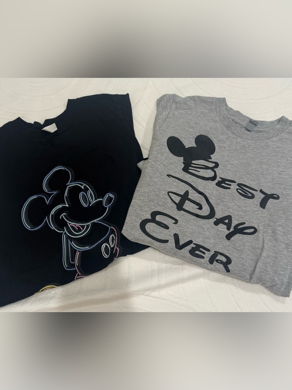 Mickey Mouse Graphic Tee Bundle - Black & Heather Gray YM